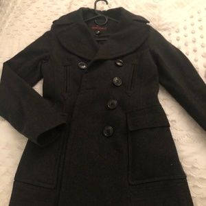 Miss Sixty M60 Charcoal Sz S Wool Winter Coat